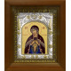 Икона освященная "Божья Матерь Помощница в родах", дерево, серебро 925 пробы, 14x18 см, в деревянном киоте 20х24 см