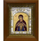 Икона освященная "В родах Помощница, икона Божией Матери", в киоте 20x24 см