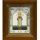 Икона освященная "Аполлинария Тупицына", дерево, серебро 925 пробы, 14x18 см, в деревянном киоте 20x24 см