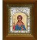 Икона освященная "Надежда мученица", дерево, серебро 925 пробы, 14x18 см, в деревянном киоте 20x24 см