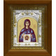 Икона освященная "Св. мученица Вероника", дерево, серебро 925 пробы, 14x18 см, в деревянном киоте 20x24 см