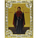 Икона освященная "Нерушимая Стена икона Божией Матери", дерево, серебро 925 пробы, 18x24 см, со стразами