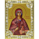 Икона освященная "Анастасия", дерево, серебро 925 пробы, 18x24 см, со стразами