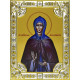 Икона освященная "Аполлинария", дерево, серебро 925 пробы, 18x24 см, со стразами
