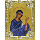 Икона освященная "Эмилия (Емилия) Кесарийская (Каппадокийская) преподобная", дерево, серебро 925 пробы, 18x24 см, со стразами