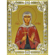 Икона освященная "Кристина (Христина) мученица", дерево, серебро 925, 18x24 см, со стразами