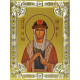 Икона освященная "Св. прав. княгиня София Слуцкая", дерево, серебро 925 пробы, 18x24 см, со стразами
