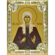 Икона освященная "Светлана (Фотиния) мученица", дерево, серебро 925 пробы, 18x24 см, со стразами