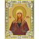 Икона освященная "Виктория Кордубская", дерево, серебро 925 пробы, 18x24 см