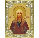 Икона освященная "Виктория Кордубская", дерево, серебро 925 пробы, 18x24 см