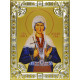 Икона освященная "Злата Могленская", дерево, серебро 925 пробы, 18x24 см, со стразами