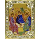 Икона освященная "Святая Троица", 18x24 см, со стразами арт.171944