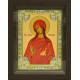Икона освященная "Мария Магдалина равноап., мироносица" из серебра 925 пробы, 18x24 см, со стразами, в деревянном киоте 24x30 см