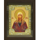 Икона освященная "Виктория Кордубская", дерево, серебро 925 пробы, 18x24 см, со стразами, в деревянном киоте 24x30 см