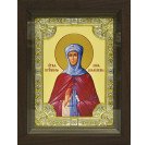 Икона освященная "Св. мученица Зоя Вифлеемская", дерево, серебро 925 пробы, 18x24 см, со стразами