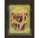 Икона освященная "Рождество Христово", в киоте 24x30 см