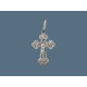 Крест из серебра 925 пробы с родированием