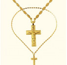 Нательный крест для священников «Павловский» из серебра 925 пробы с позолотой и чернением