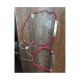 Браслет «крестик-подвеска» на верёвочке с бусинами из серебра 960 пробы с позолотой и ювелирной эмалью