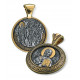 Иконка нательная «Святой Николай Чудотворец» из серебра 925 пробы с позолотой и чернением