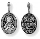 Православный образок "Св. Феофан" из серебра 925 пробы с чернением