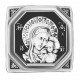 Бусина "Казанская Богородица" из серебра 925 пробы с чернением