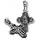 Крест нательный «Богородица Семистрельная» из серебра 925 пробы с чернением