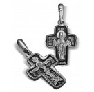 Крест нательный «святой исповедник  Лука Крымский» из серебра с чернением