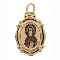 Образок "Св. Вера" из золота 585 пробы фото