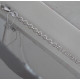 Браслет из серебра 925 пробы с родированием, плетение Тонда 0,50х1,00, ширина 3,1 мм