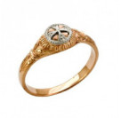 Православное кольцо с молитвой "Господи, спаси и сохрани мя" из золота 585 пробы