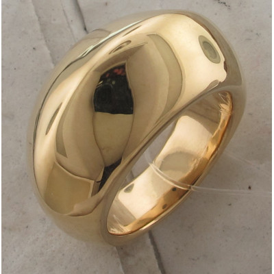 Кольцо из серебра 925 пробы с желтой позолотой фото