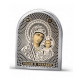 Икона "Ангел-Хранитель" с краткой молитвой из серебра 960 пробы