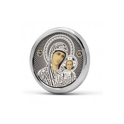 Икона "Спаситель" из серебра 925 пробы фото