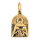 Образок нательный "Св. Лариса" из золота 585 пробы
