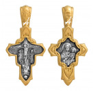 "Распятие. Смоленская икона Божией Матери". Крест из серебра 925 пробы с позолотой и чернением