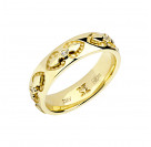 Кольцо с бриллиантами из желтого золота 585 пробы цвет металла желтый 4.64 гр.
