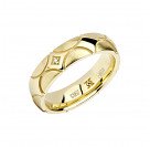 Кольцо с бриллиантами из желтого золота 585 пробы цвет металла желтый 4.04 гр.
