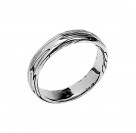Кольцо из серебра 925 пробы цвет металла белый 3.36 гр.