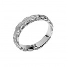 Кольцо из серебра 925 пробы цвет металла белый 2.98 гр.
