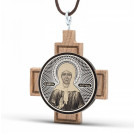 Крест "Николай Чудотворец" из серебра 925 пробы