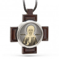 Крест "Ангел-Хранитель" из серебра 925 пробы фото