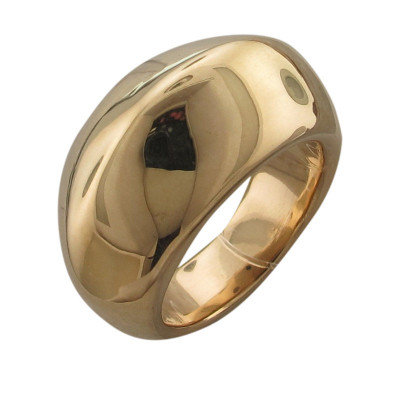 Кольцо из серебра 925 пробы с желтой позолотой фото