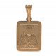 Икона нательная "Николай Чудотворец" из красного золота 585 пробы
