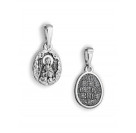 Икона нательная "Святая Анастасия" из серебра 925 пробы с чернением