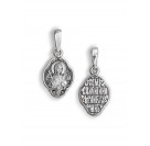 Икона нательная "Святая Валентина" из серебра 925 пробы с чернением