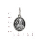 Образок "Икона Бижией Матери Умиление" из серебра 925 пробы с чернением