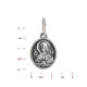 Образок "Умиление-Серафим Саровский" из серебра 925 пробы с чернением