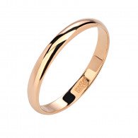 Обручальное кольцо из красного золота 585 пробы фото