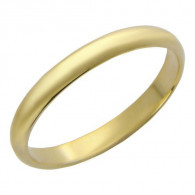Обручальное кольцо из желтого золота 585 пробы фото